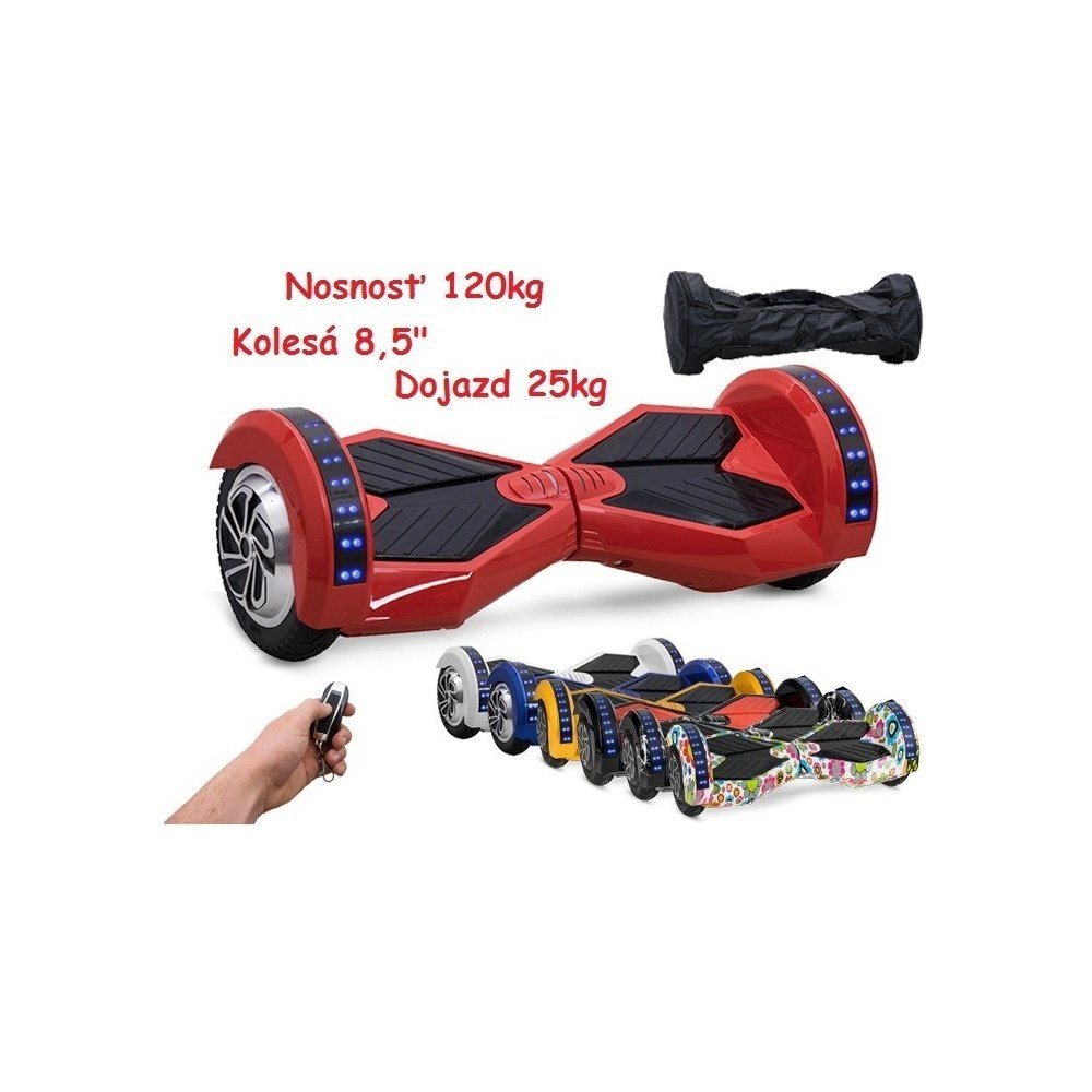 Hoverboard Standard, 8″ kolesá, čierny (Mini Segway)