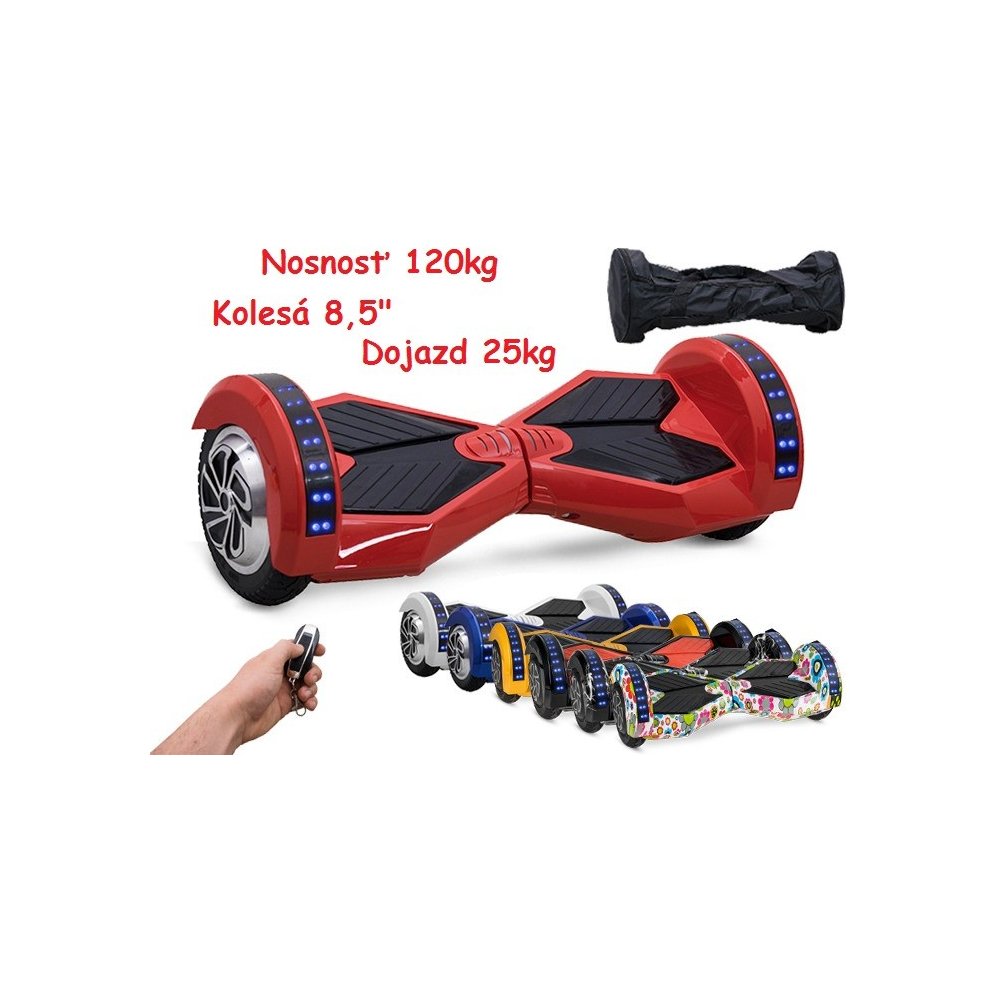 Hoverboard Standard, 8" kolesá, biely (Mini Segway)