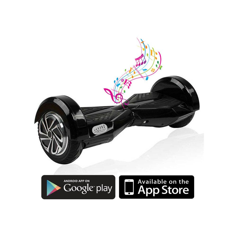 Hoverboard PREMIUM čierna Bluetooth APP